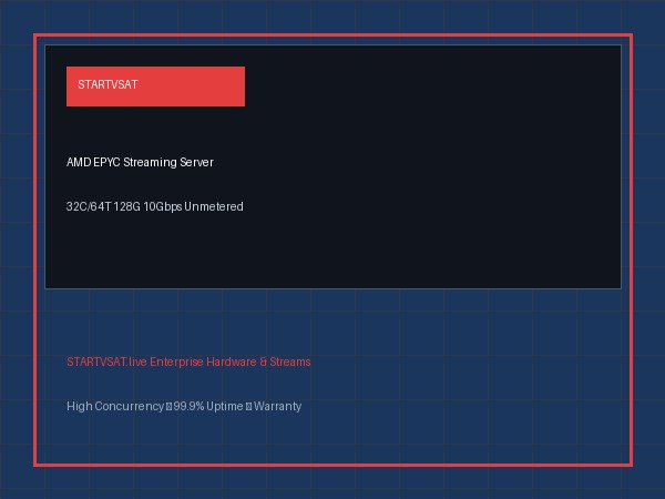 1U Dedicated IPTV Streaming Server - AMD EPYC (10Gbps)